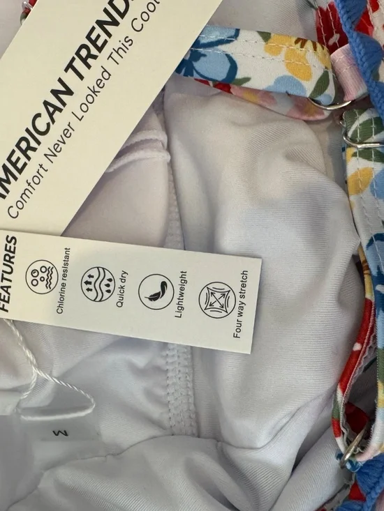 American Trends Women’s Medium Floral One Piece Swimsuit - Picture 5 of 5